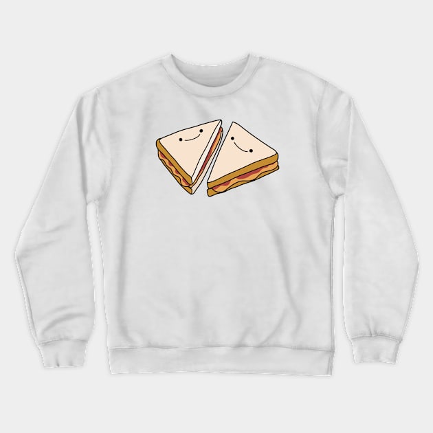 Friendly Sandwiches Crewneck Sweatshirt by crankycranium